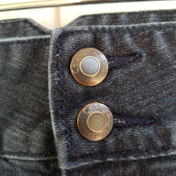 Calvin Klein Denim cargo dark blue short shorts 12 - Picture 4 of 7